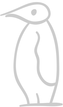 Penguin outline vector