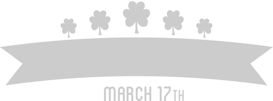 Shamrock St Patrick's Day banner vector