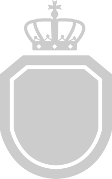 Shield with crown vector