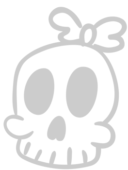 Skull bow vector