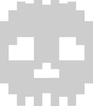 Skull pixel vector
