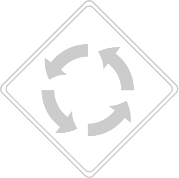 roundabout road sign vector
