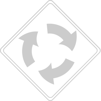 roundabout road sign vector