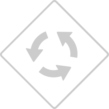 roundabout road sign vector