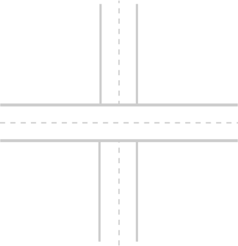 cross road map tool vector
