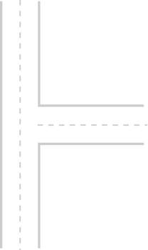 perpendicular road map tool vector