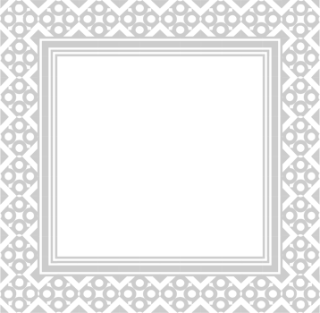 Decoration frame square vector