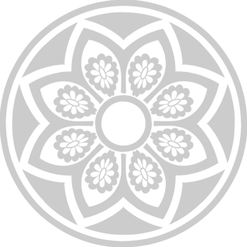 Decoration circle floral vector