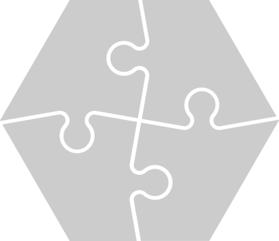 Puzzle Pieces Hexagon vector