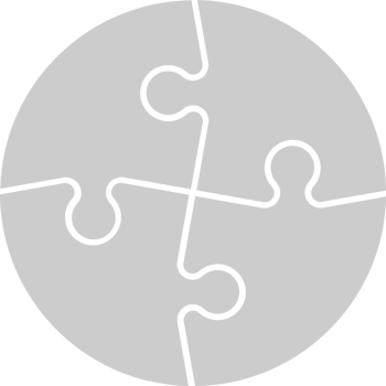 Puzzle Pieces Circle vector