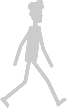 Walk Cartoon vector