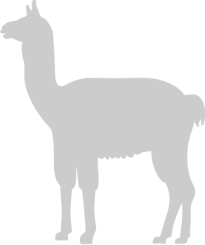 Silhouettes Alpaca vector