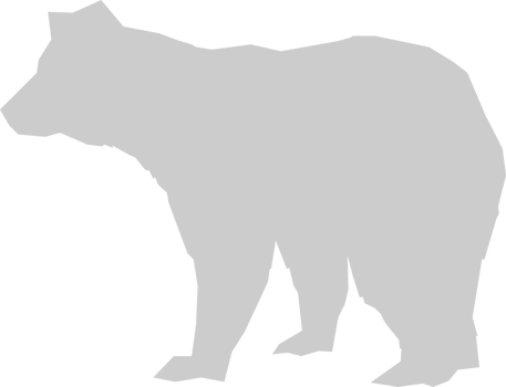 Silhouettes Bear vector