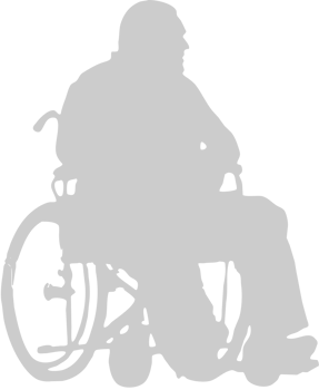 Silhouettes Disabled vector