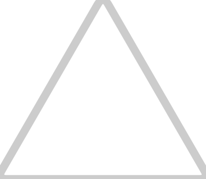 Triangle outline vector