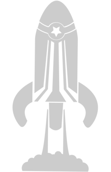 Flying Rocket vector