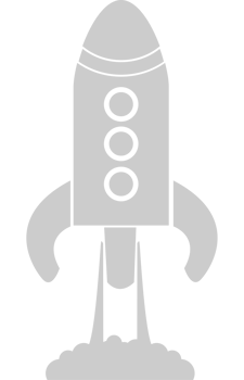 Flying Rocket vector