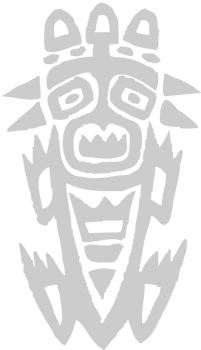 Tribal tattoo tiki vector