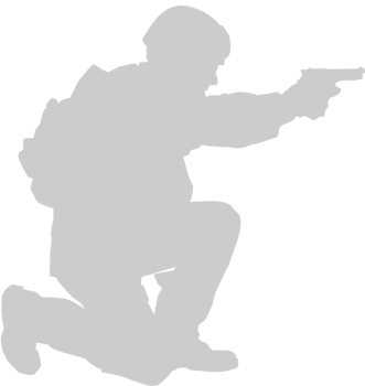 shooting soldier vector