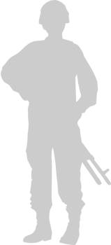 standing soldier vector