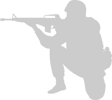 shooting soldier vector