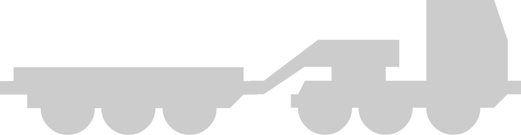 lowboy trailer vector