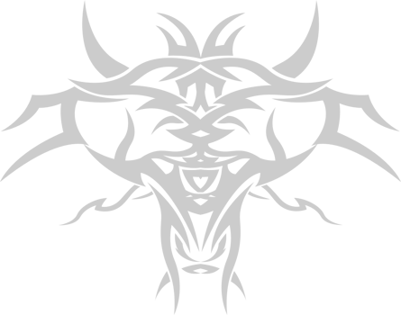 Tribal monster head tattoo vector
