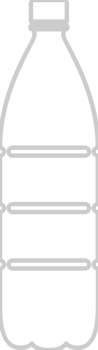 Water bottle outline vector