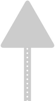 Sign road triangle vector