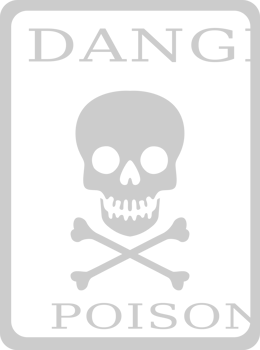 Sign danger poison vector