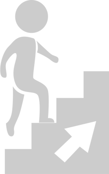 Sign up stair vector