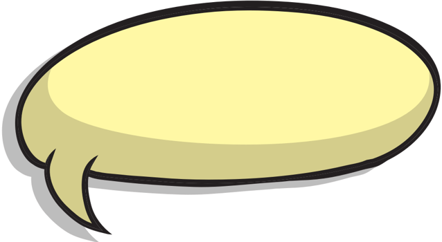 Speech bubble hand drawn vector