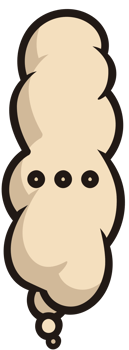 Thinking speech bubble vector