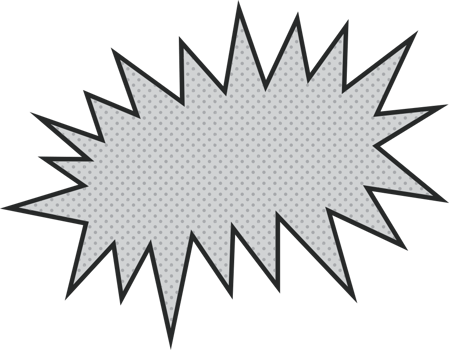 Half tone Speech bubble vector