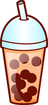 Bubble tea drink vector