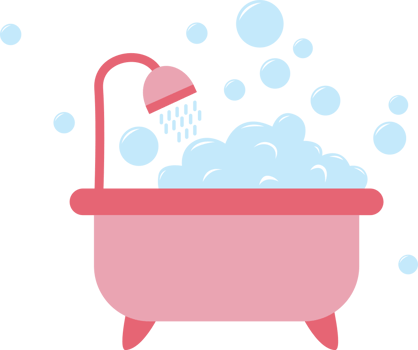 Bubble soap bathup vector