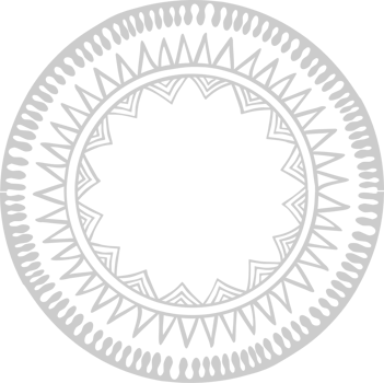 Circle boho style vector
