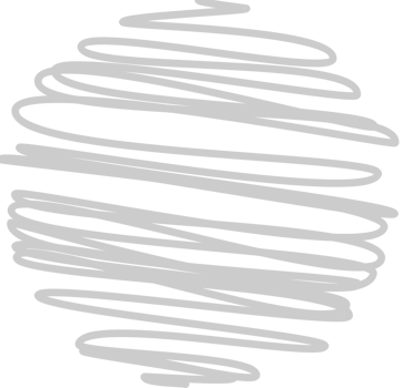 Circle scribble style vector