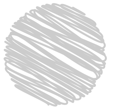 Circle scribble style vector