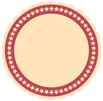Circle star emblem vector