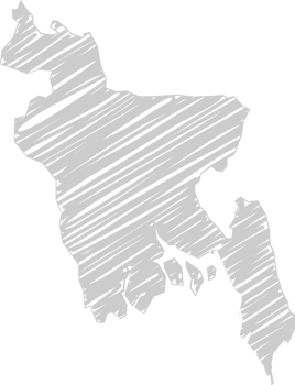 bangladesh sketch map vector