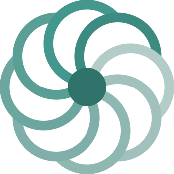Circle logo flower vector