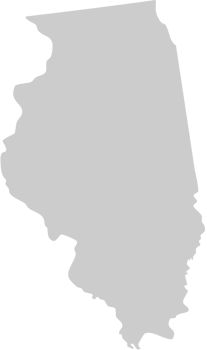 illinois map vector