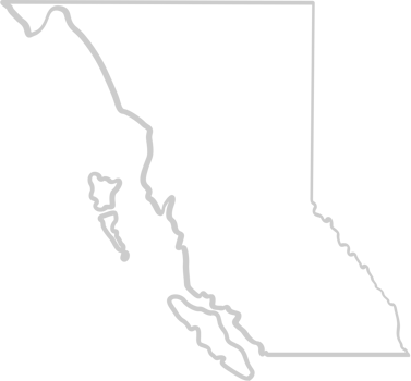 british columbia map vector