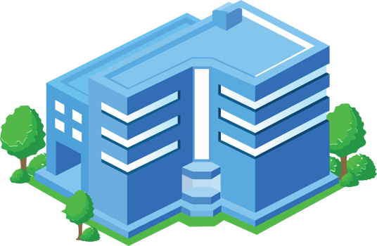 City buiiding isometric vector