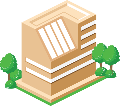 City buiiding isometric vector