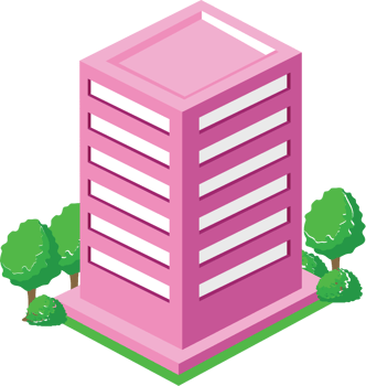 City buiiding isometric vector