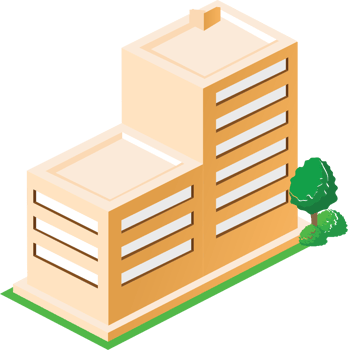 City buiiding isometric vector
