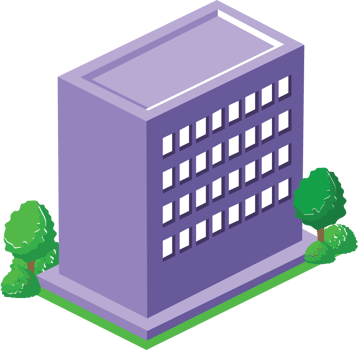 City buiiding isometric vector