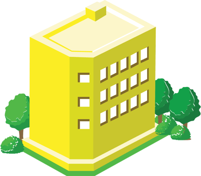 City buiiding isometric vector